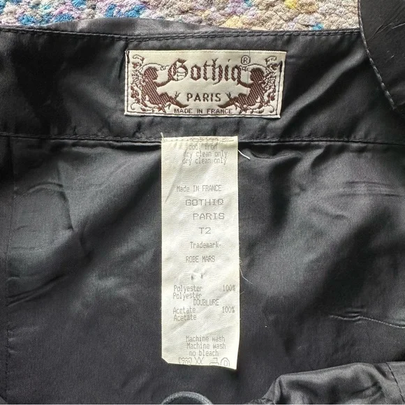 🦇Vintage Y2K Halloween Gothic Paris Laceup Dress🦇 - Picture 16 of 16